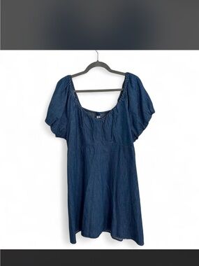 Old navy denim Puff-Sleeve dress